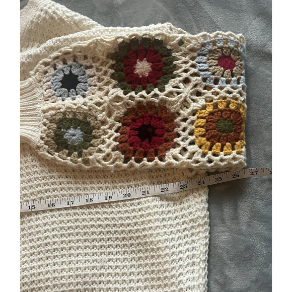 Audrey Parks Francescas | Med. | Crotchet | Granny Square | Open Cardigan | EUC - Picture 11 of 11